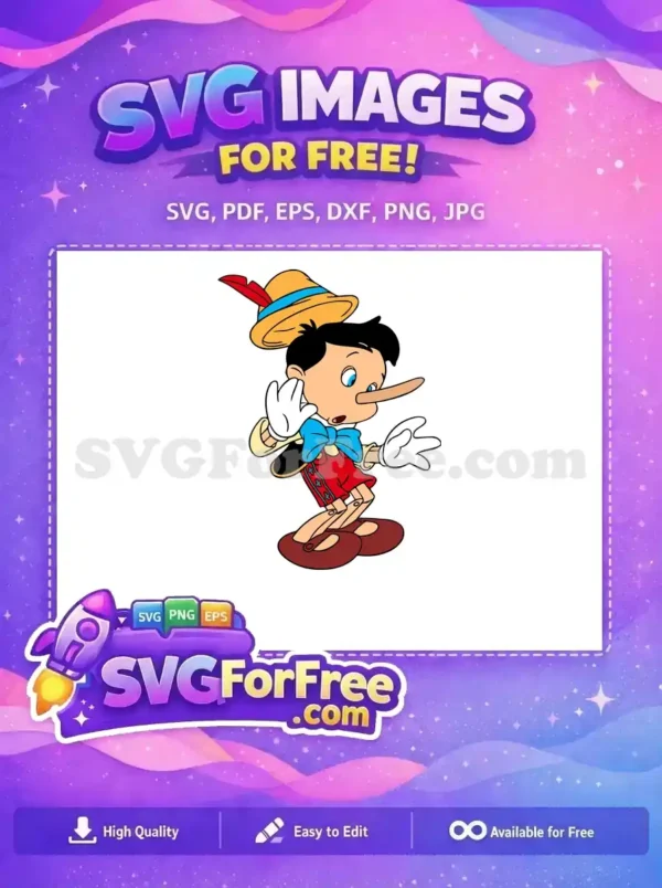 Free Surprised Expression Free Marionette Pose Pinocchio Free SVG