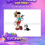 Free Smiling Pinocchio with Yellow Hat Free Jiminy Cricket Free SVG - Instant Download