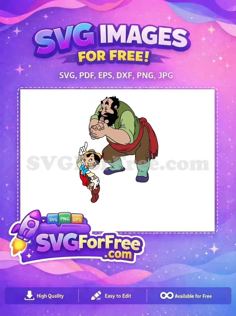 Free Puppet Master Free Angry Expression Pinocchio Free SVG