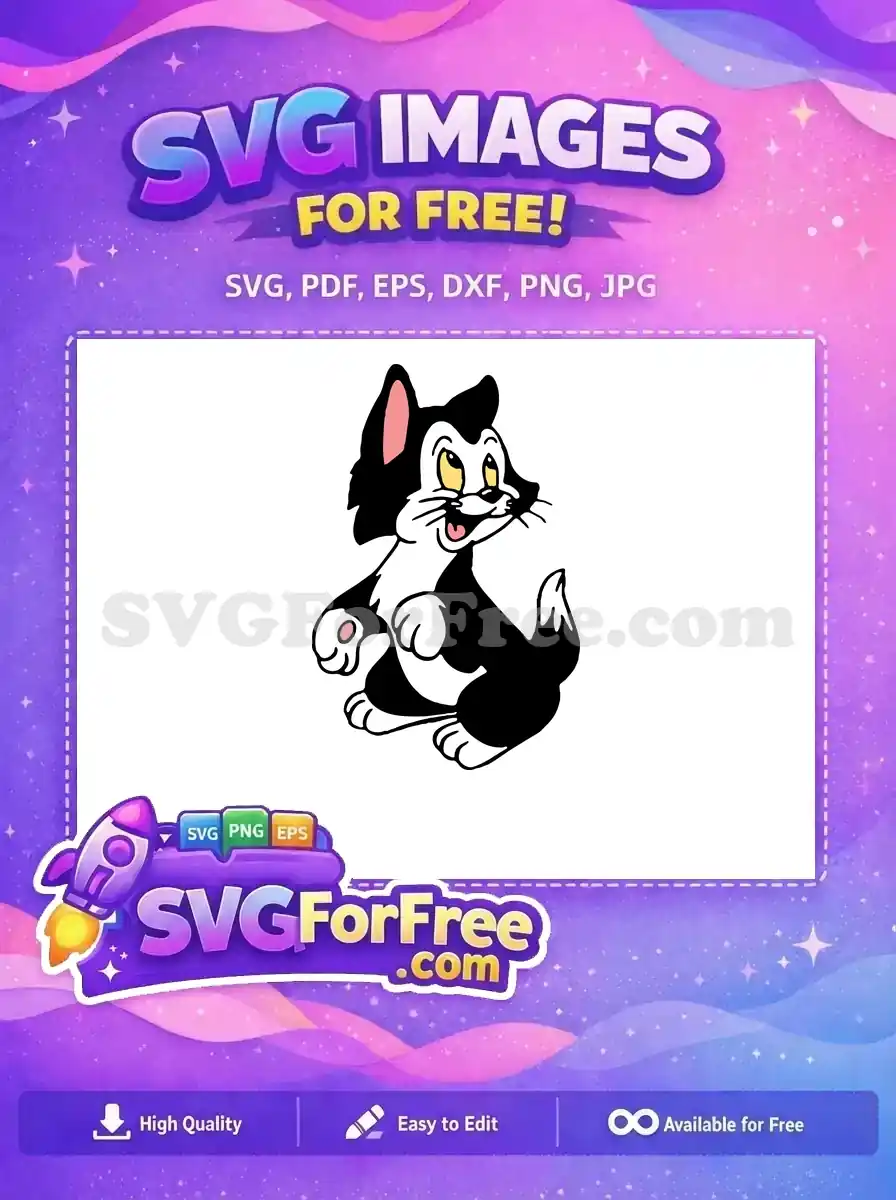 Free Figaro Cat Smiling Free Cartoon Pinocchio Free SVG