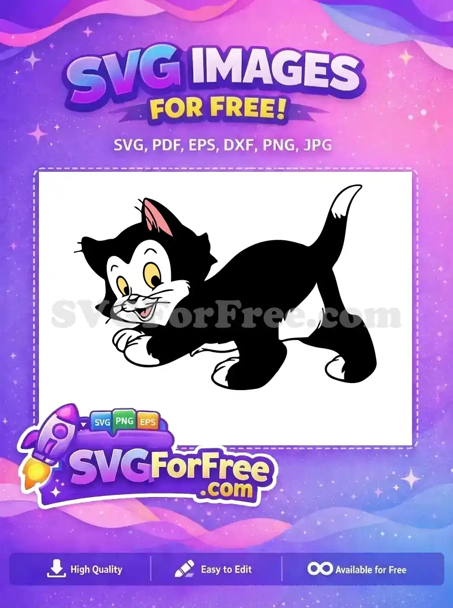 Free Figaro Cat Smile Free Cartoon Pinocchio Free SVG