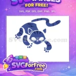 Free Catboy Pose Free Blue PJ Masks Movie Free SVG - Instant Download