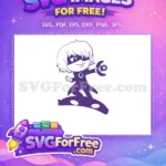 Free Owlette Hero Free Crescent Detail Pj Masks Free SVG - Instant Download
