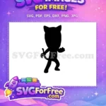 Free Catboy Silhouette Free PJ Masks Pose Disney Free SVG - Instant Download