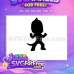Free Owlette Silhouette Free Pj Masks Character Free SVG 1 - Instant Download