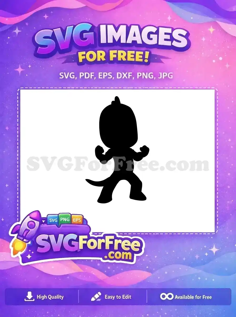 Free Owlette Silhouette Free Pj Masks Character Free SVG 1
