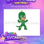 Free Gecko Hero Pose Free PJ Masks Disney Free SVG - Instant Download