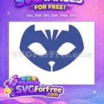 Free Blue Catboy Mask Free Cartoon PJ Masks Free SVG - Instant Download