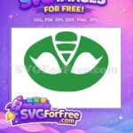 Free Owlette Mask Free Green PJ Masks Free SVG 1 - Instant Download