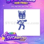Free Catboy Waving Free PJ Masks Disney Free SVG - Instant Download
