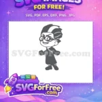 Free Smiling Geeky Glasses Free Gray Suit Pj Masks Free SVG - Instant Download