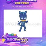 Free Catboy Smiling Free Arm Up Pj Masks Free SVG - Instant Download
