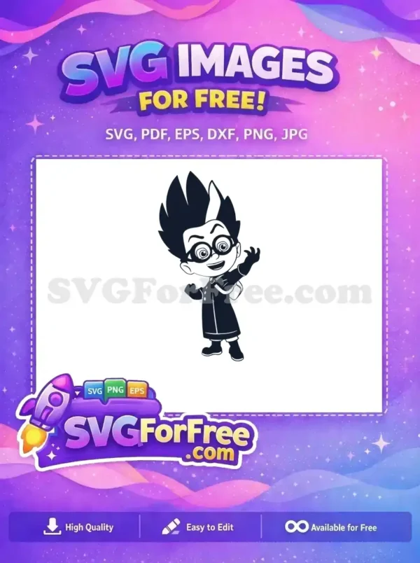 Free Smiling Owlette Free Backpack Pj Masks Disney Free SVG