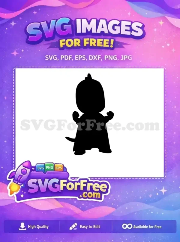 Free Gecko Silhouette Free Hero Pose PJ Masks Free SVG Free Gecko Silhouette Free Hero Pose PJ Masks Free SVG