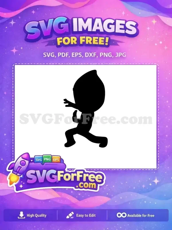 Free Owlette Silhouette Free Cartoon Pj Masks Free SVG