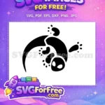 Free Gecko Black Silhouette Free Lizard Animal Pj Masks Free SVG - Instant Download