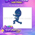 Free Owlette Pose Free Dark Blue Pj Masks Free SVG - Instant Download