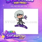 Free Luna Girl Smiling Free Flying on Pod Pj Masks Free SVG - Instant Download
