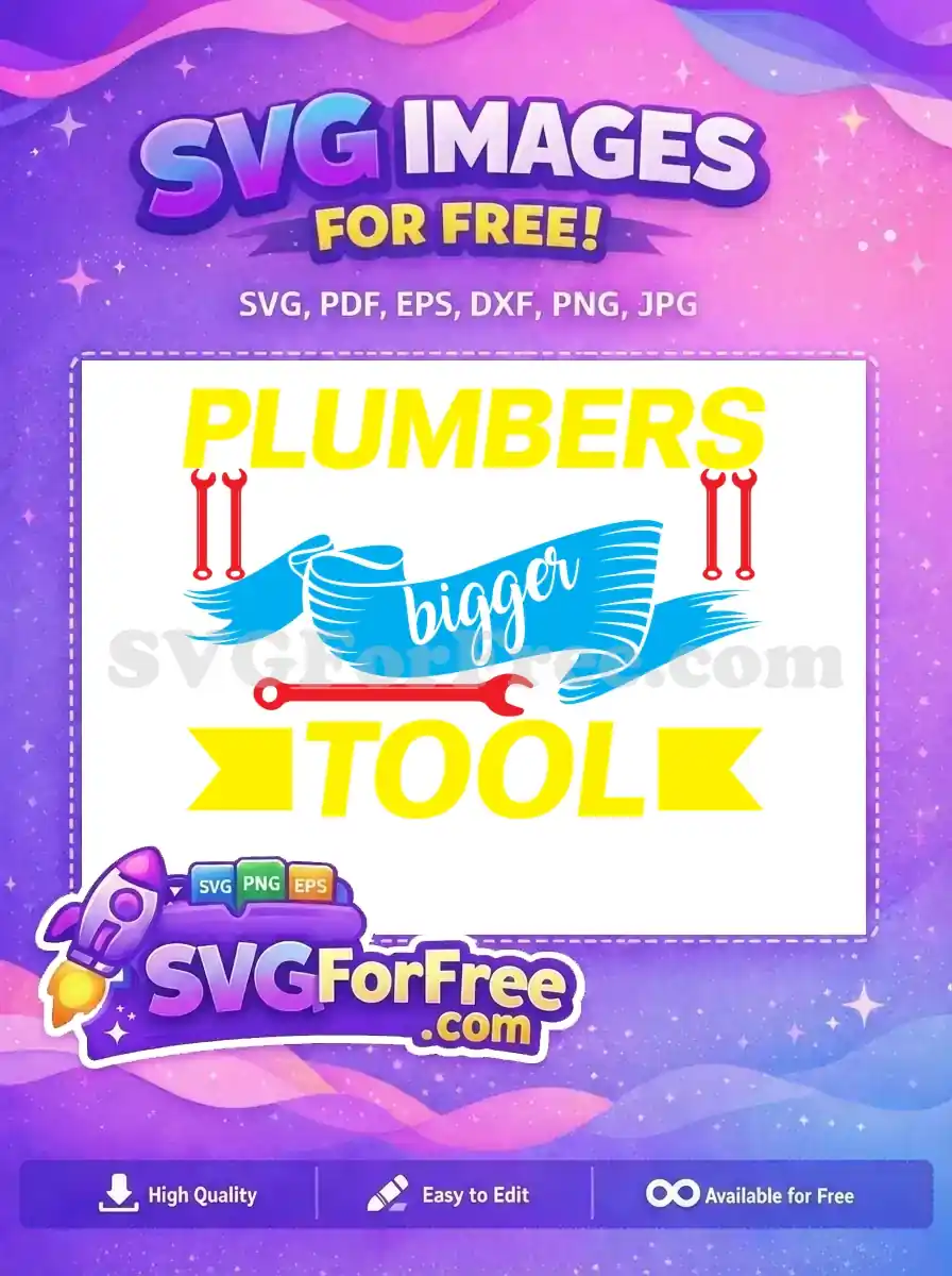 Free Red Wrench Free Blue Banner Plumber Quotes Free SVG