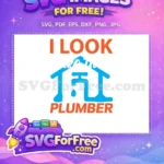 Free Orange Letters Free Blue Plumbing I Look Free SVG - Instant Download