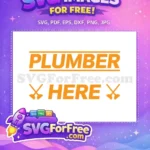 Free Orange Plumber Free Slogan Here Plumber Free SVG - Instant Download