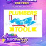Free Wrench Blue Bigger Free Tool Yellow Plumber Free SVG - Instant Download