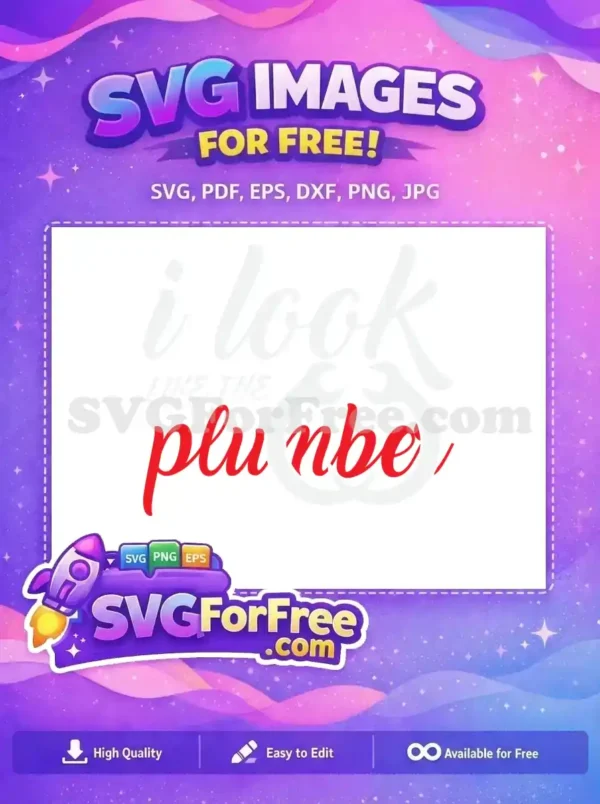 Free Red Plumber Text Free Wrench Graphic Funny Free SVG Free Red Plumber Text Free Wrench Graphic Funny Free SVG