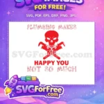 Free Red Skull Free Plumber Tools Plumbing Free SVG - Instant Download