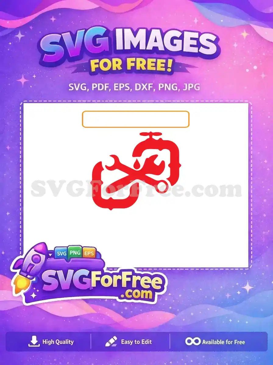 Free Red Plumber Wrench Free Tap Water Plumber Free SVG