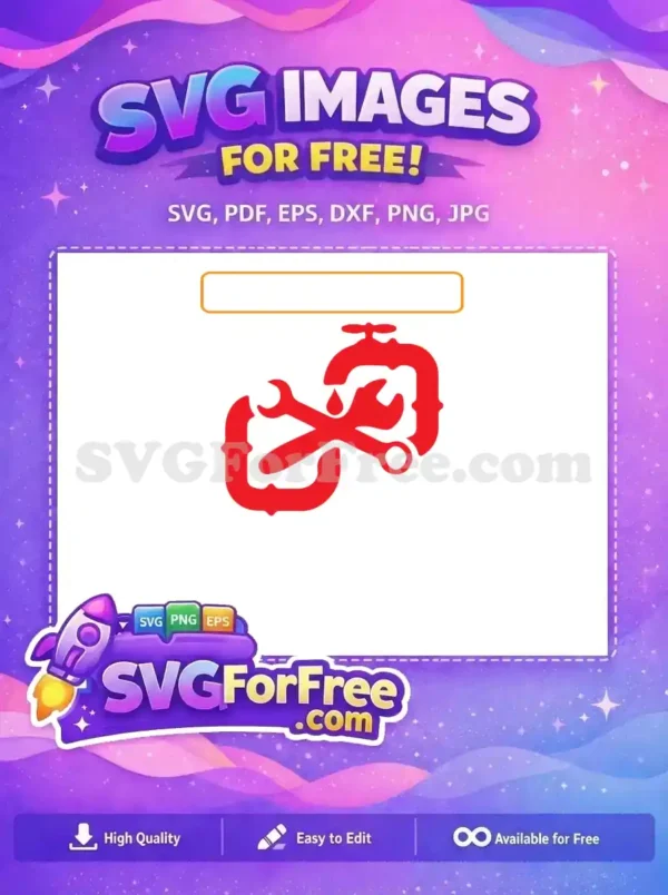 Free Red Pipe Wrench Free Plumber Really The Pipe Free SVG