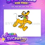 Free Running Pluto Free Tongue Out Disney Free SVG - Instant Download