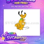 Free Smiling Pluto Free Green Collar Disney Free SVG 1 - Instant Download