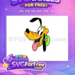 Free Smiling Pluto Free Tongue Out Disney Free SVG 2 - Instant Download