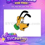 Free Worried Pluto Green Collar Free Disney Character Free SVG - Instant Download