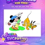 Free Golfing Mickey Free Pluto Green Collar Disney Free SVG - Instant Download