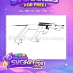 Free Black Outline Free Sad Expression Pluto Disney Free SVG - Instant Download