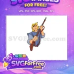Free Blond John Smith Free Rifle Aim Pocahontas Free SVG - Instant Download