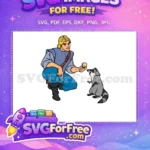 Free John Smith Cookie Free Meeko Begging Pocahontas Free SVG - Instant Download