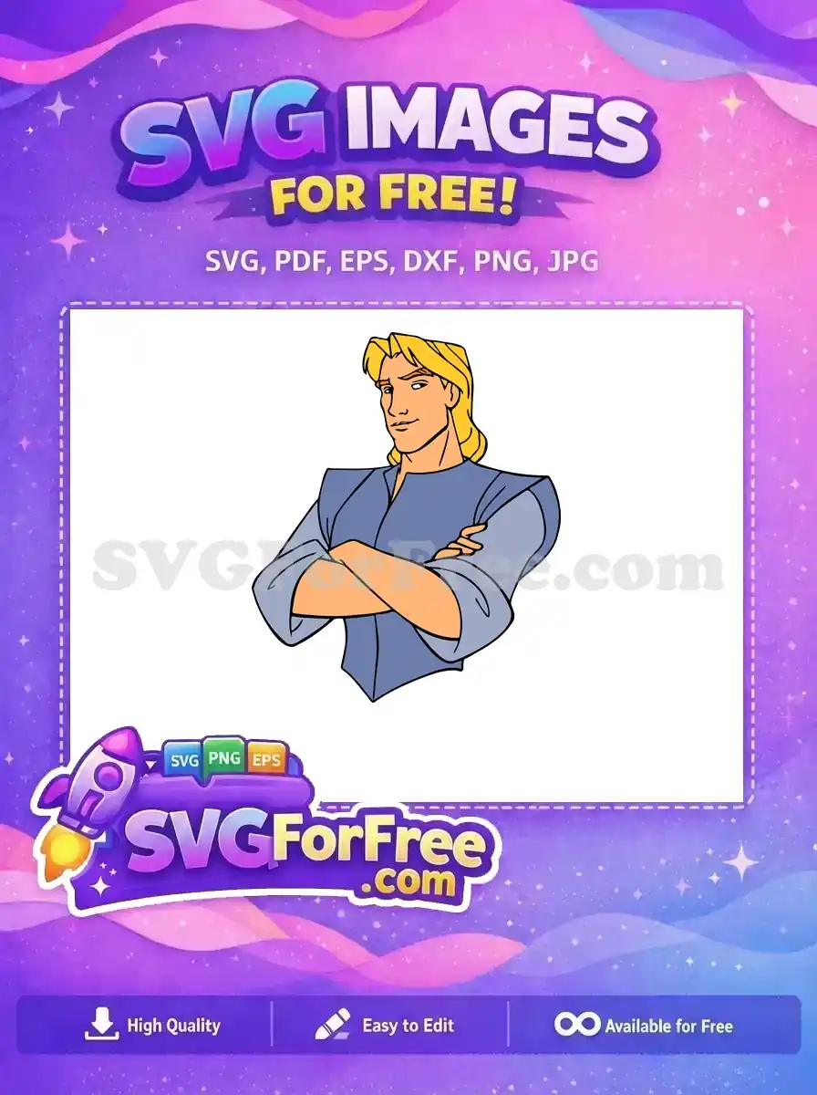Free Confident Blonde John Smith Free Arms Crossed Pocahontas Free SVG
