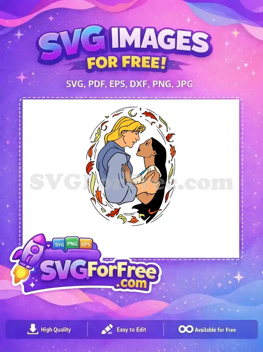 Free Blonde Hair Free Loving Glance Pocahontas Free SVG