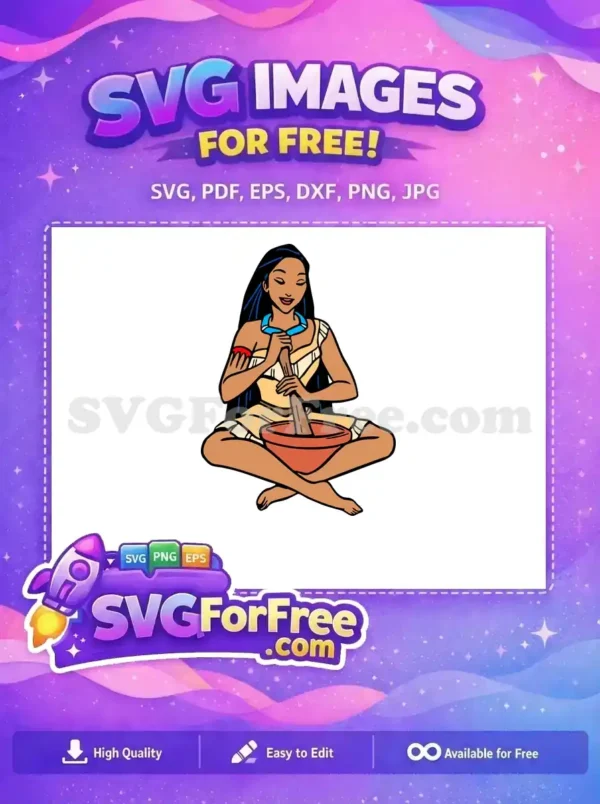 Free Smiling Pocahontas Free Preparing Food Pocahontas Movie Free SVG Free Smiling Pocahontas Free Preparing Food Pocahontas Movie Free SVG