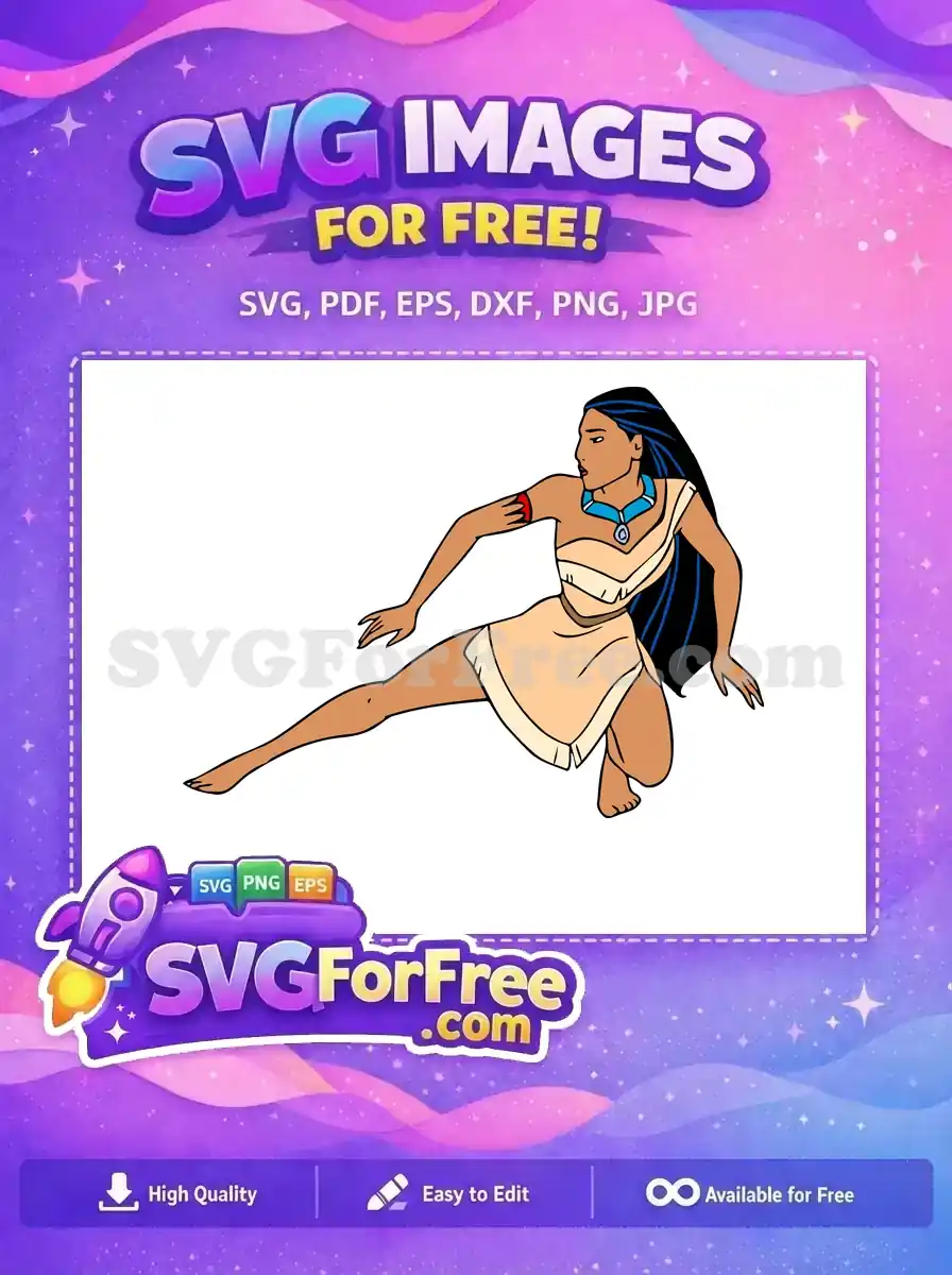 Free Blue Hair Free Armband Pocahontas Free SVG