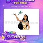 Free Pocahontas Reaching Free Flit Hummingbird Pocahontas Free SVG - Instant Download