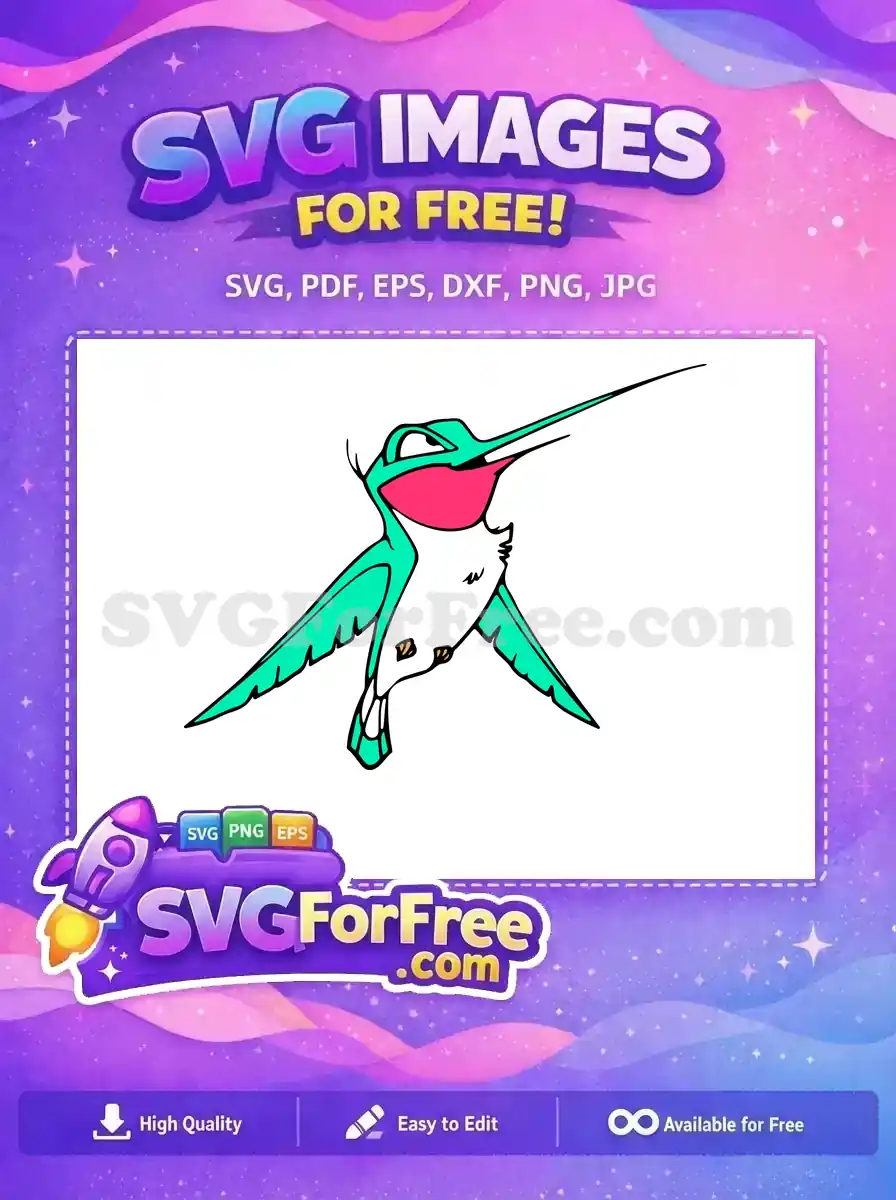 Free Turquoise Rufous Hummingbird Free Cartoon Bird Pocahontas Free SVG