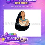 Free Smiling Face Free Blue Necklace Pocahontas Free SVG 2 - Instant Download