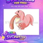 Free Pink Tongue Free Curled Tail Pokemon Free SVG - Instant Download