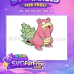 Free Pink Slowpoke Free Shellder Bite Pokemon Free SVG 1 - Instant Download