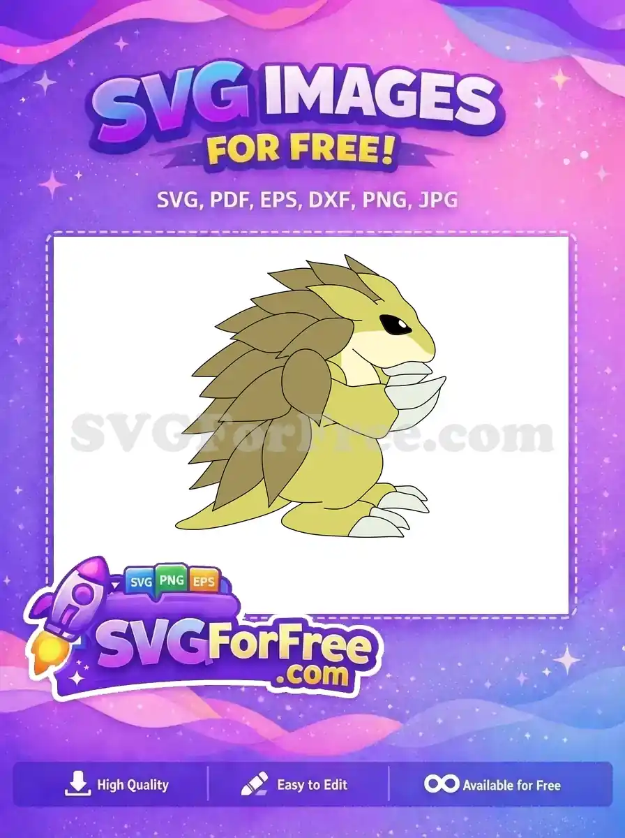 Free Pointy Spikes Free Sharp Claws Sandslash Pokemon Free SVG