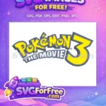 Free Pokemon Yellow Font Free Movie Logo Pokemon 3 Free SVG - Instant Download