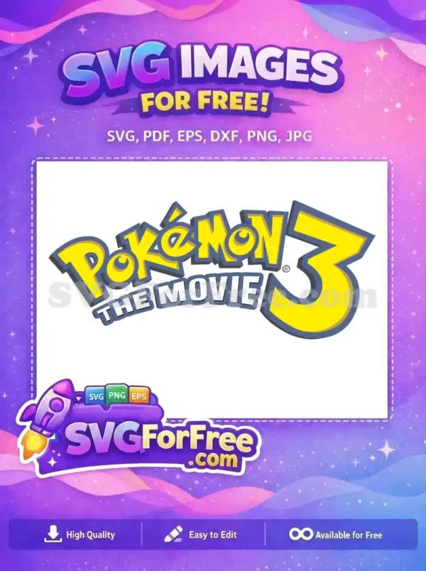 Free Pokemon Yellow Font Free Movie Logo Pokemon 3 Free SVG
